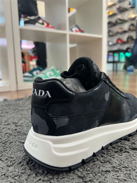 prada runners grey camo|Prada Camo.